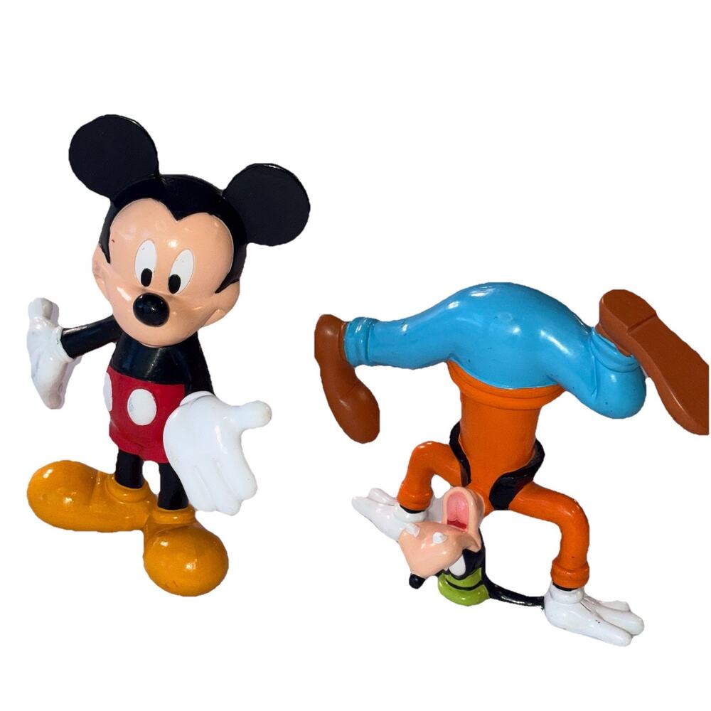 VNTG Collectible Mickey And Upside Down Goofy Bobble Unlimited Disney Applause